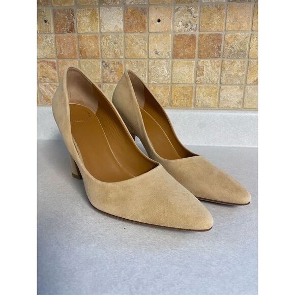 Chloé Women's Oli Pointed Toe High‎ Heel Pumps Brown Size 8/38.5 - Picture 3 of 7